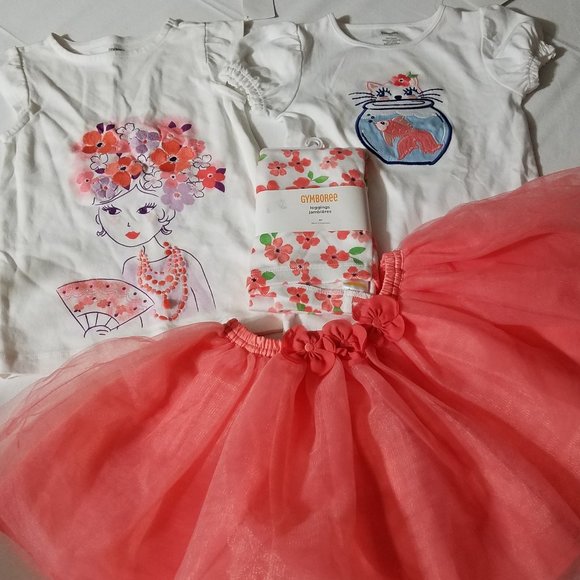 Gymboree Cherry Blossom NWT size 4 girl top, 5T Fish bowl...